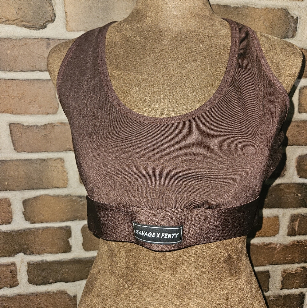 Savage X Fenty Cocoa Sports Bra